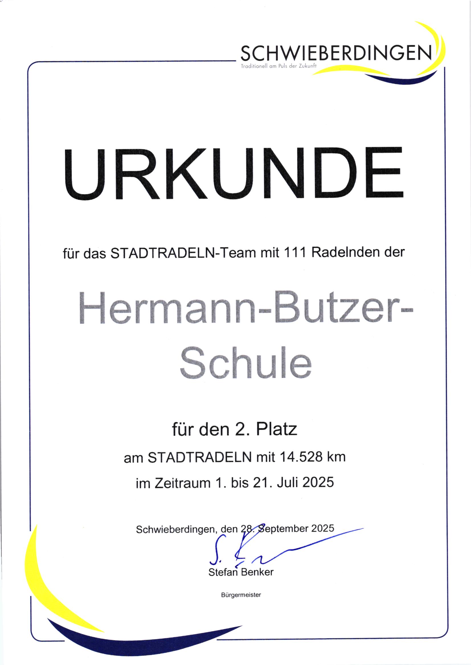 Urkunds stadtradeln01102025142748